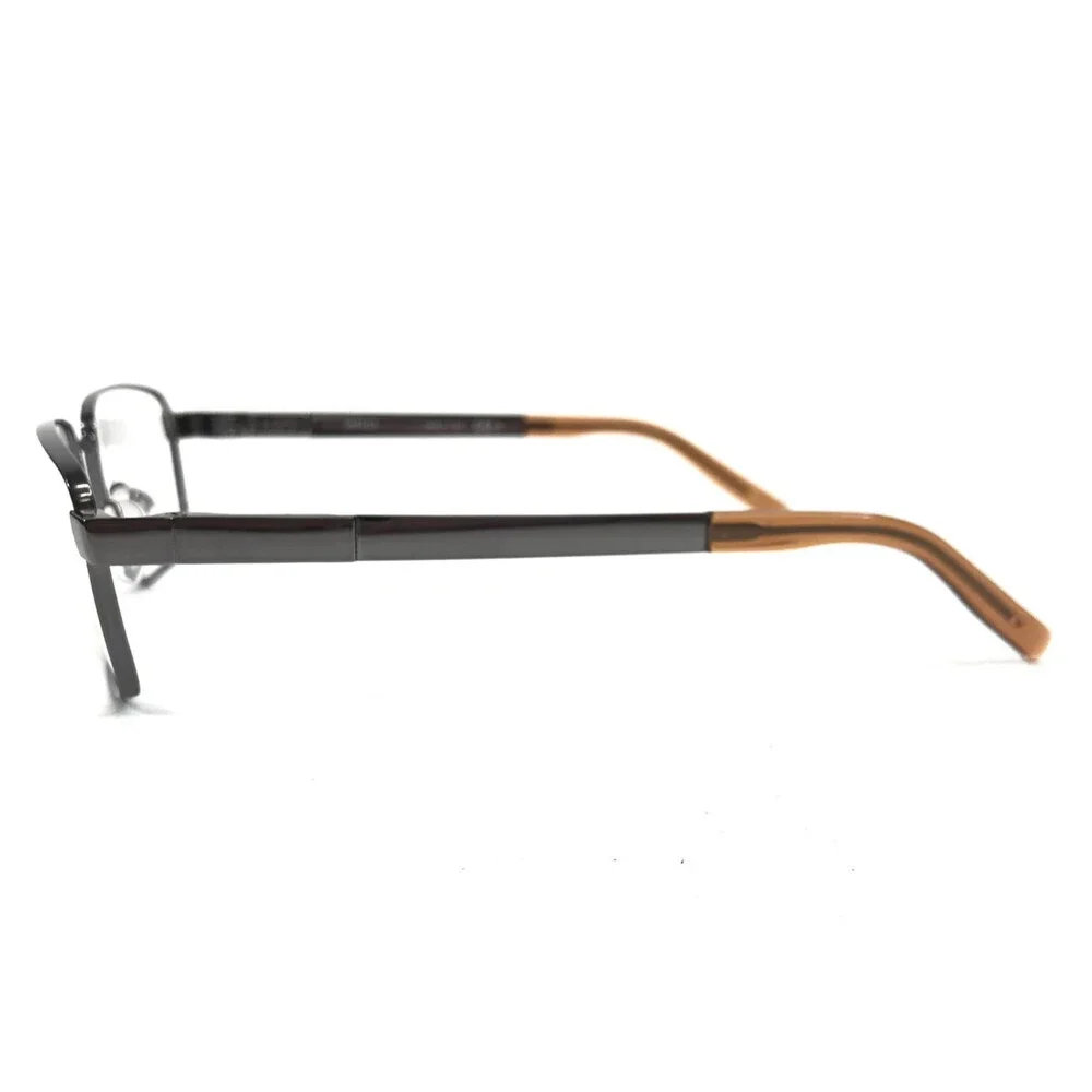 Safilo Elasta Eyeglasses Frames SA1031 LN4 Gunmetal Rectangle Wire Rim 57-17-140